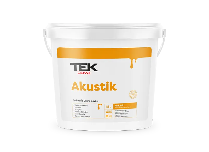 Akustik Parlak İç Cephe Boyası