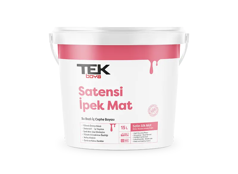 Silikonlu İpek Mat Plastik İç Cephe Boyası